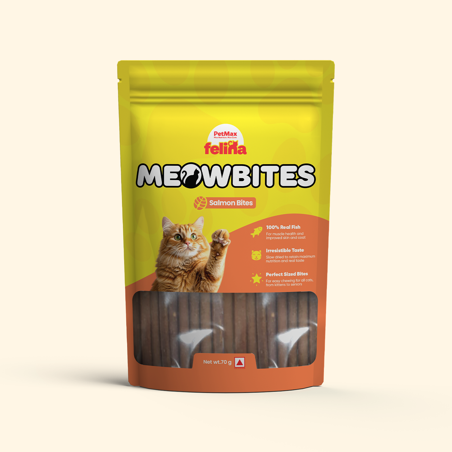 Felina MeoBites Salmon -70Gm