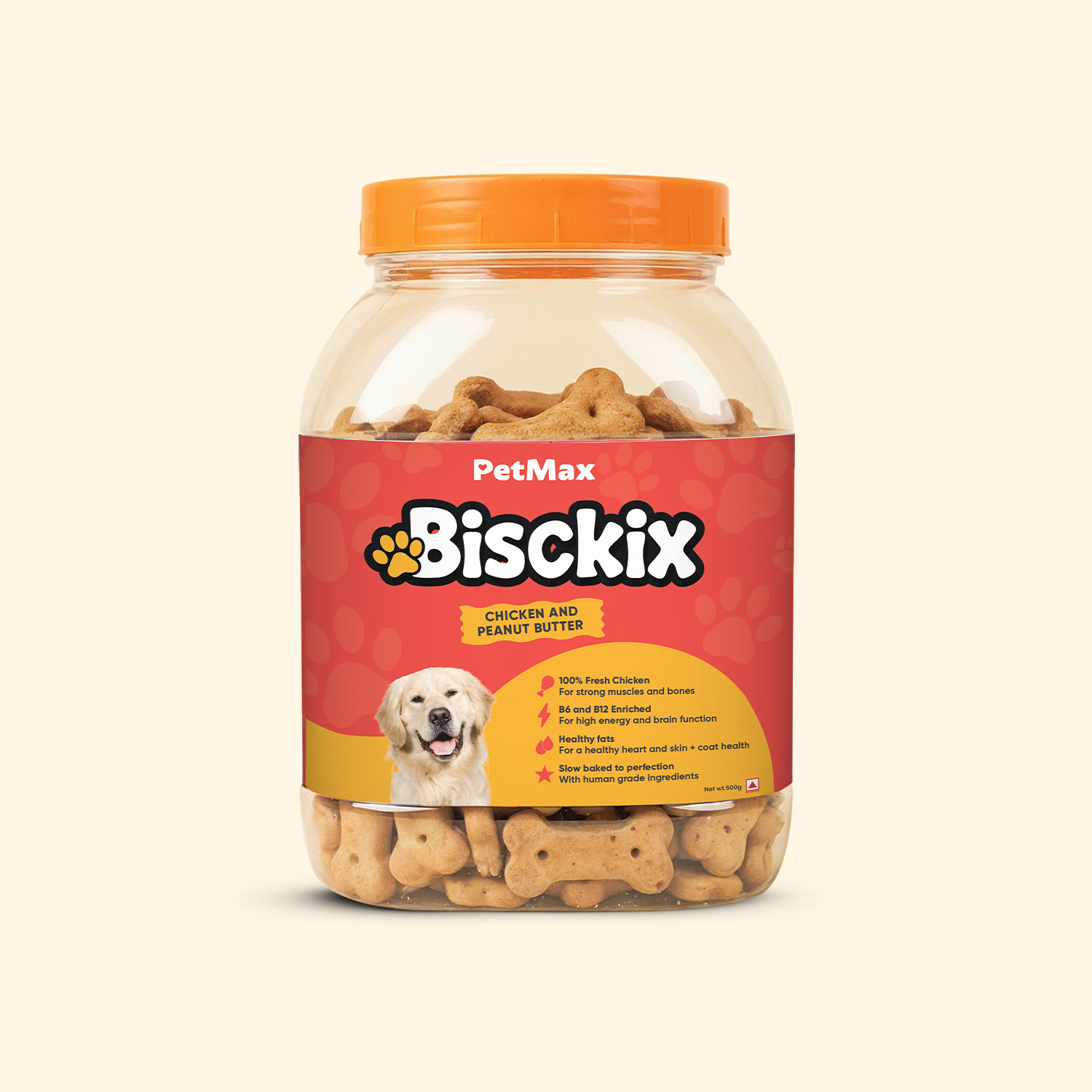 PetMax Bisckix Real Chicken-500Gm