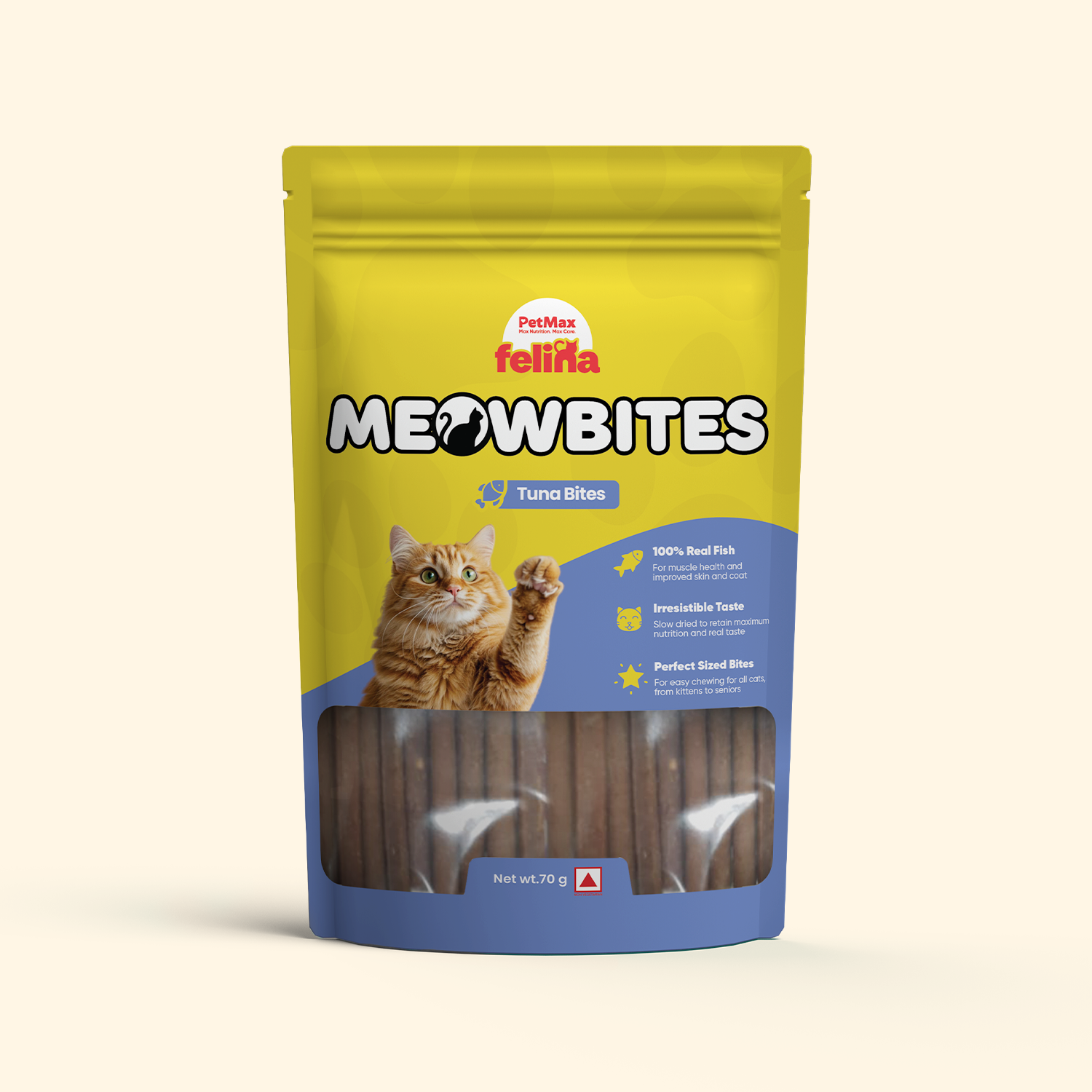 Felina MeoBites Tuna- 70Gm