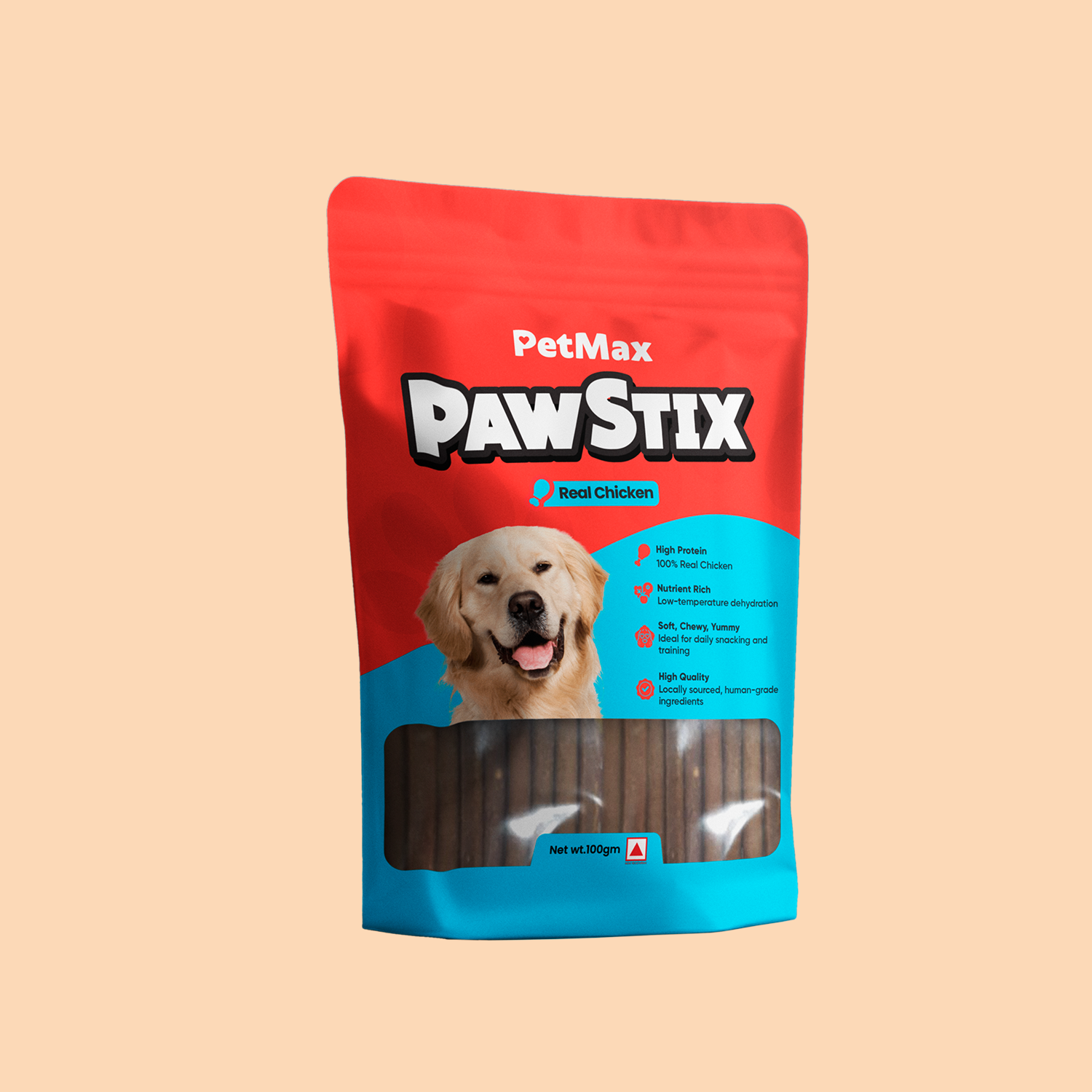 Petmax PawStix Real Chicken & Milk - 100Gm